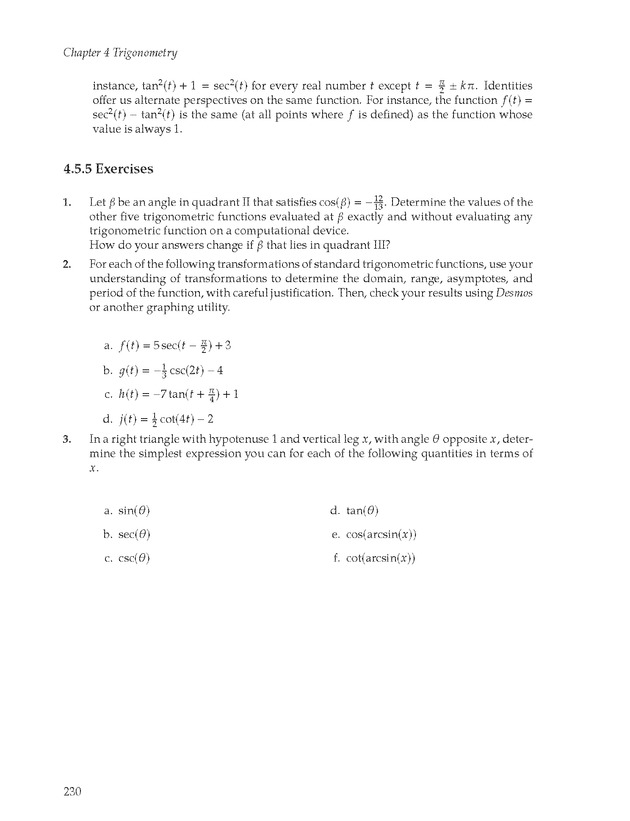 Active Preparation for Calculus - Page 230